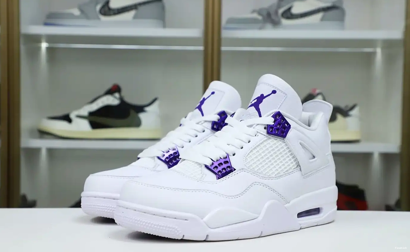 4 JORDAN METALLIC PURPLE AIR 0503